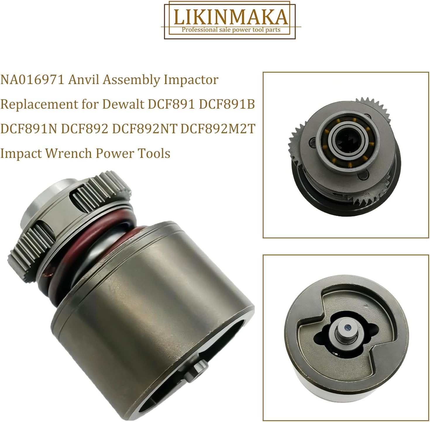 NA016971 Replaces for Dewalt DCF891 DCF891B DCF891N DCF892 DCF892NT | DCF892M2T Anvil Assembly Impactor Impact Wrench Power Tools
