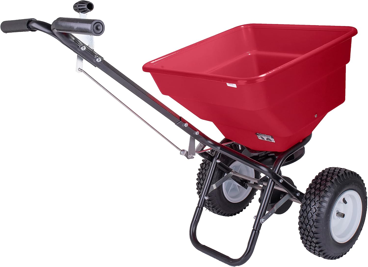 EarthWay 2170 Commercial 100 LB Broadcast Fertilizer Spreader. Red