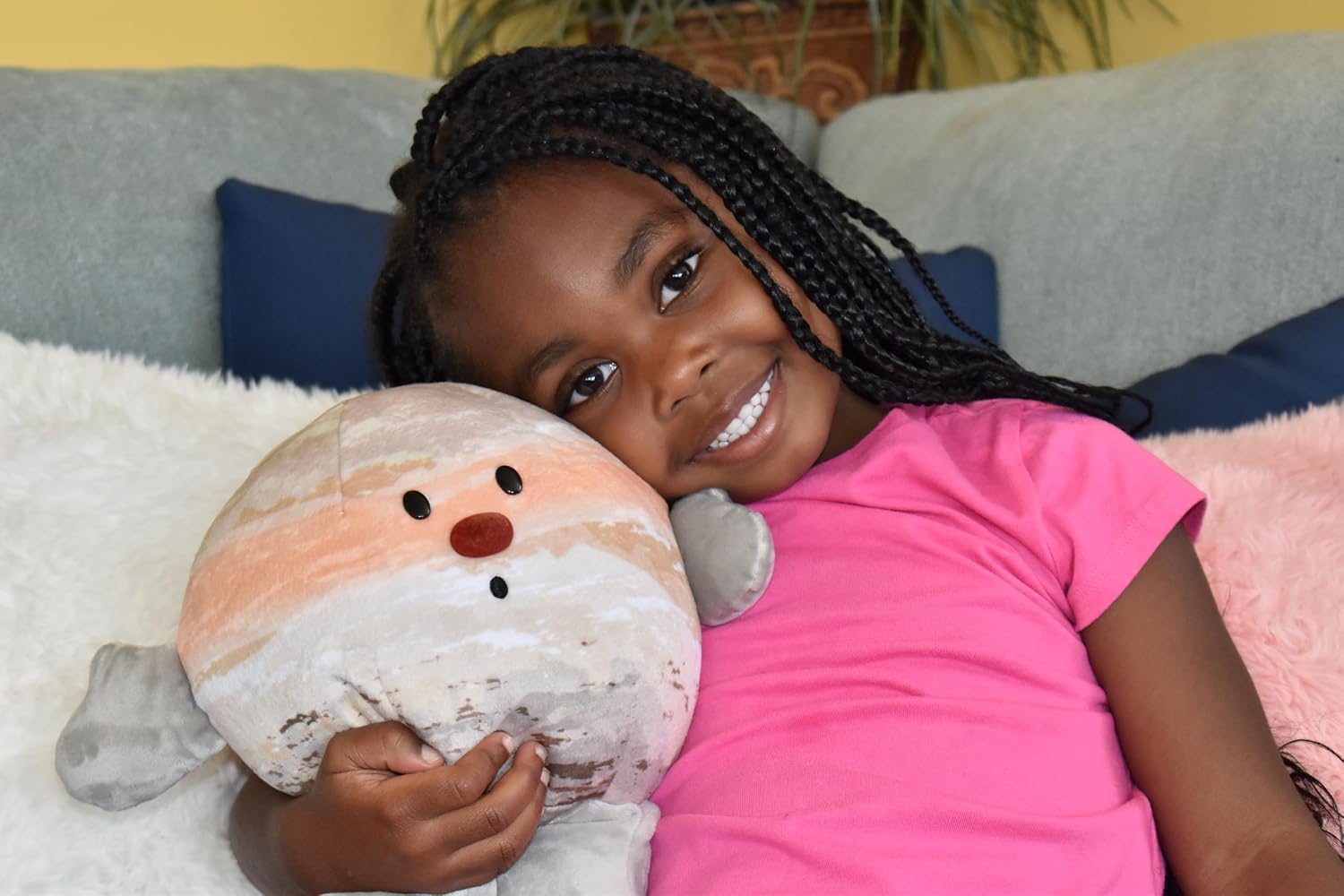 Celestial Buddies Jupiter Buddy | 12" Soft Stuffed Plush, Embroidered Features, Fun Planet Facts Tag for Kids – STEM Learning, Educational Gift