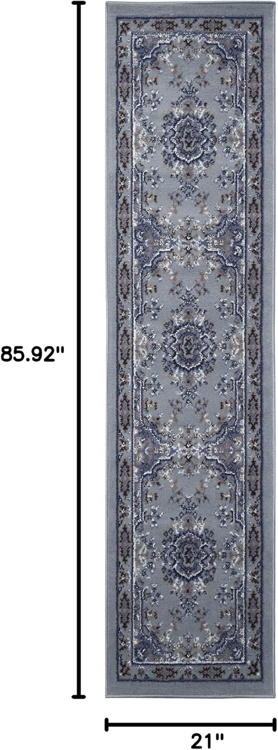 Home Dynamix Premium Sakarya Traditional Medallion Border Area Rug, Ivory/Brown, 7'9"x10'8" Rectangle