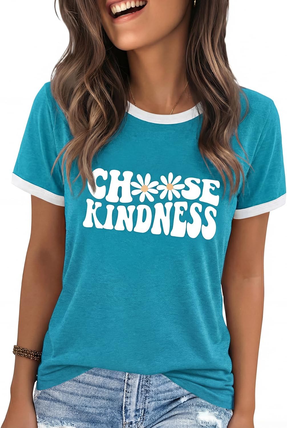 YEXIPO Graphic Tees for Women Short Sleeve Summer Tops Casual Cute T Shirts