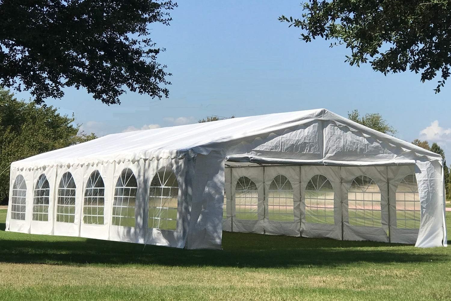 DELTA 26'x16' Budget PE Party Tent + (2) Long Bags + (1) Short Bag, Tents for Parties, Canopy Carpas para Fiestas,Wedding Event Tents for Outdoor Events (B Model)