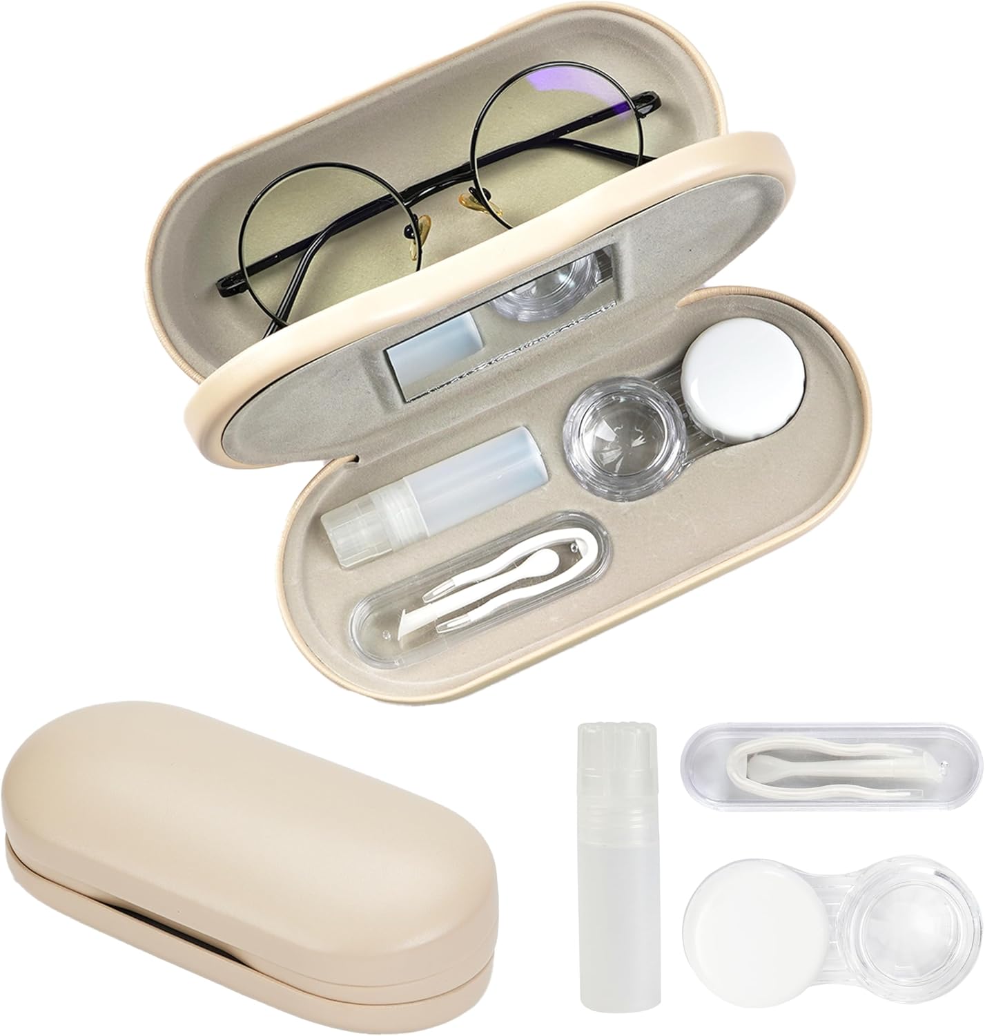 Lasiyanor Contact Lens Travel Kit with Cleaner Washer