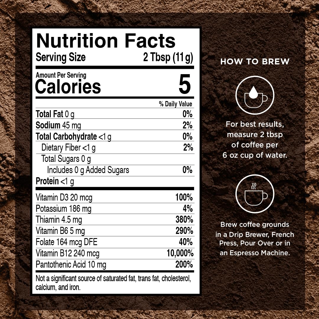 VitaCup Genius Keto Ground Coffee with MCT Oil, 11oz