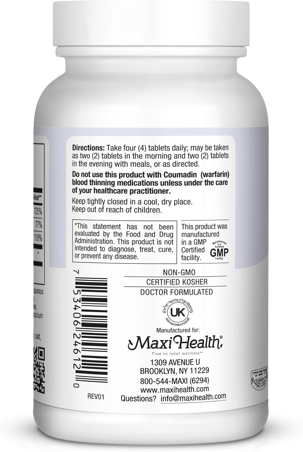 4-in-1 Calcium 1000mg with Vitamin D3 - Calcium Supplement for Women and Men with Vitamin K2 D3 1000 IU - Extra Strength Calcium Citrate for Bone