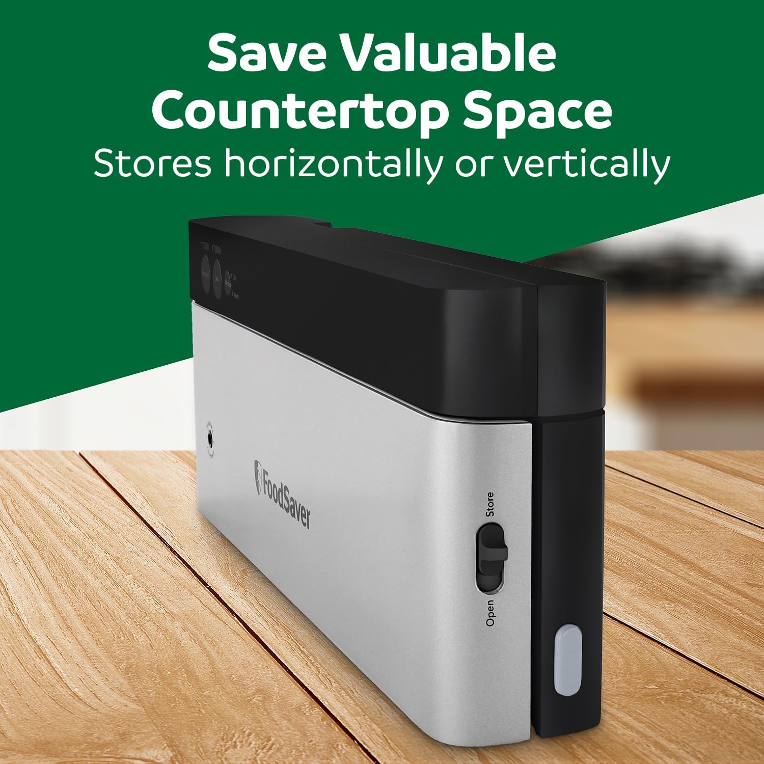 FoodSaver Compact Vacuum Sealer Machine with Airtight Bags and Roll - Ideal for Sous Vide and Airtight Food Storage, White