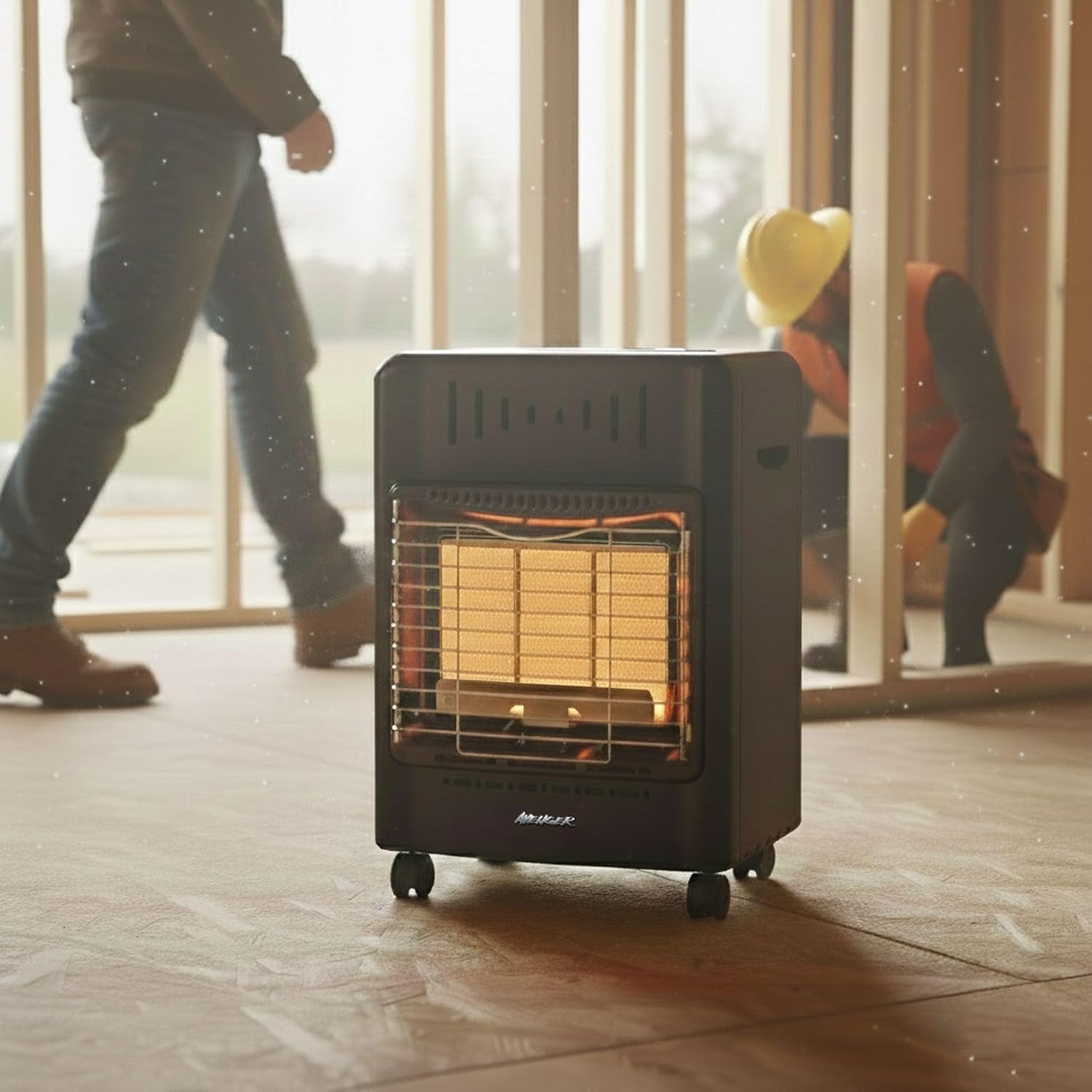 Avenger Portable Outdoor Propane Cabinet Heater – 18,000 BTU Radiant Gas Heater with Tip-Over & ODS Safety Shut-Off - Model # 22BF-A00