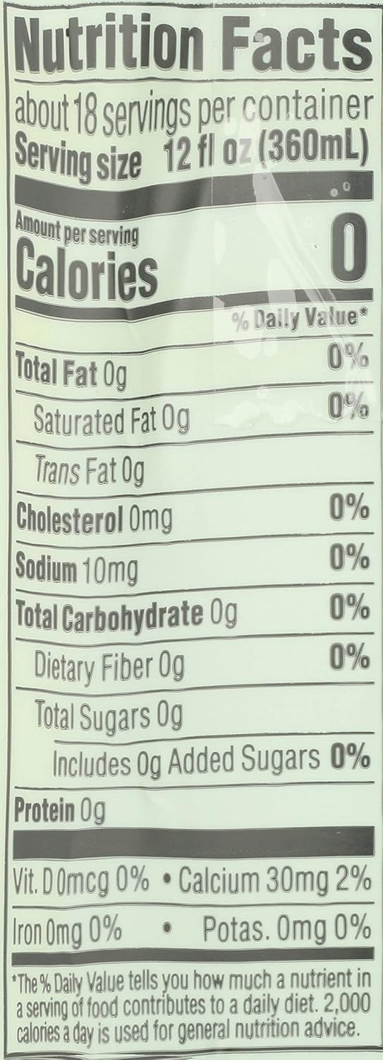 Whole Foods Market, Lemon Sparkling Mineral Water, 16.9 Fl Oz, 6 Count