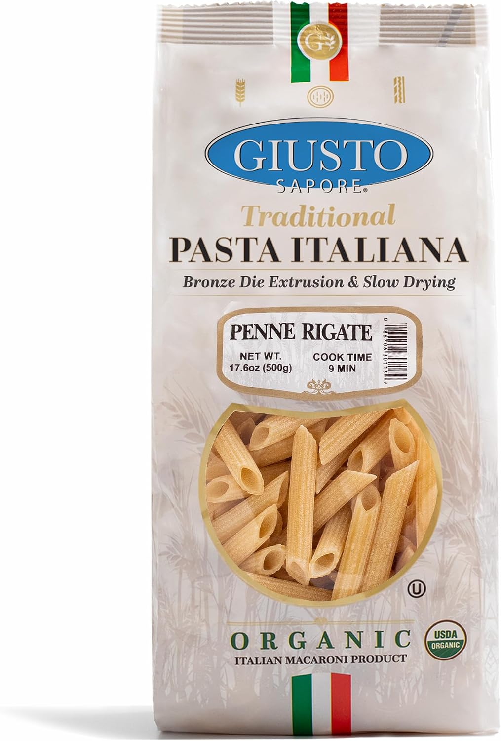 Giusto Sapore Italian Pasta - Caserecce 454g - Premium Organic Bronze Drawn Durum Wheat Semolina Gourmet Pasta Brand - Imported from Italy and Family Owned