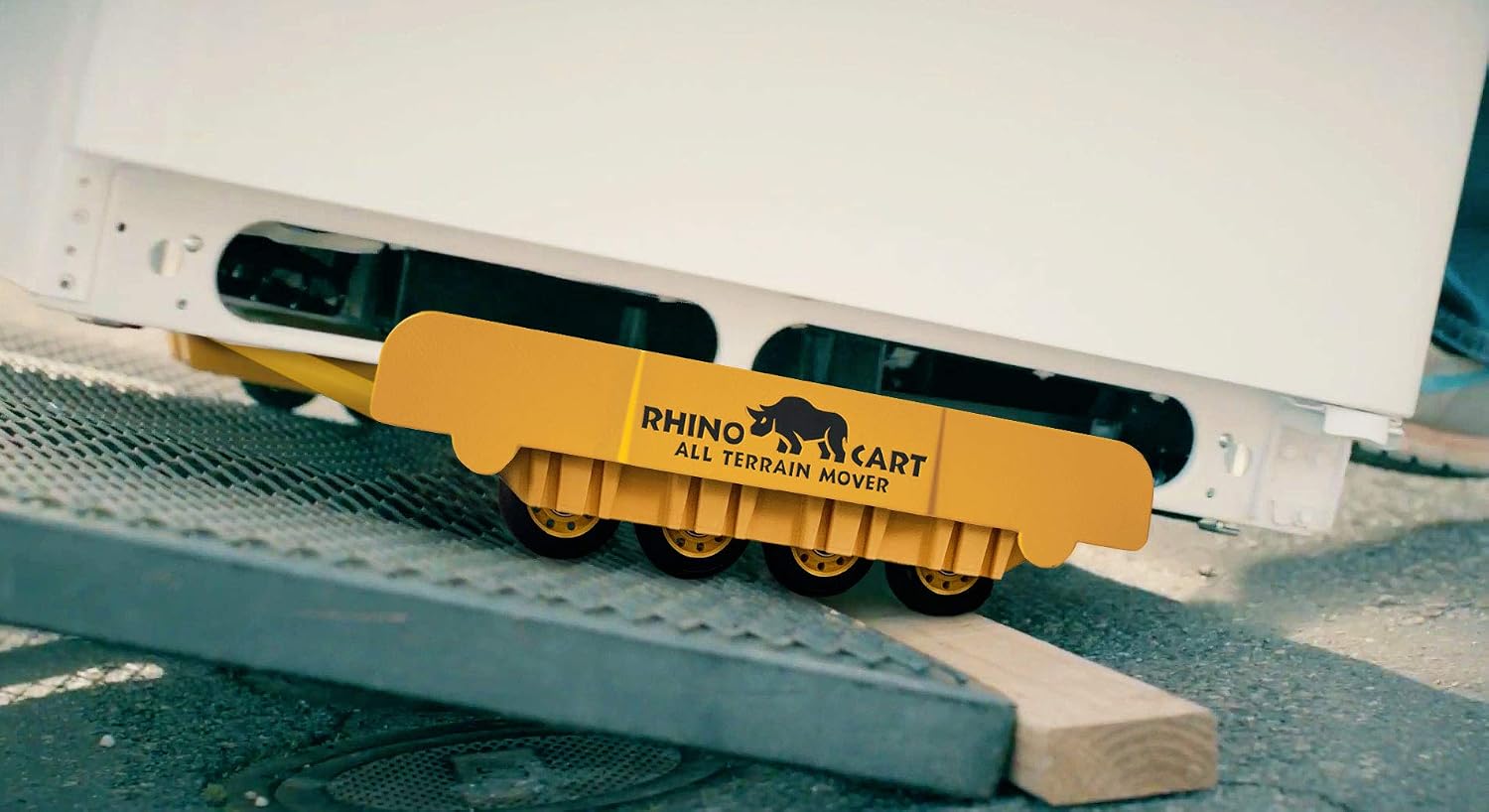 Rhino Cart All Terrain Mover Heavy Duty Appliance Dolly for Building Material Handling & Moving Heavy Furniture with Ease - Expands up to 46” with
