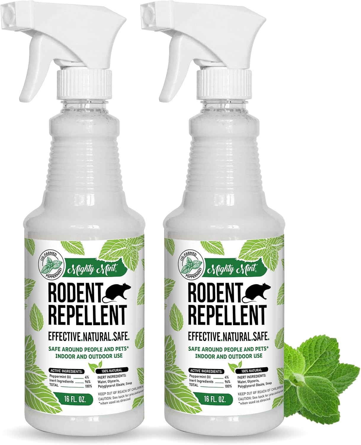 Mighty Mint Peppermint Oil Rodent Repellent Spray, 16 oz