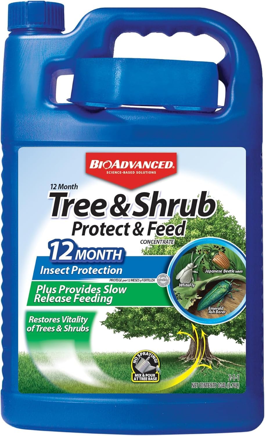 BioAdvanced 12 Month Tree & Shrub Protect and Feed Concentrate - 1 Gal