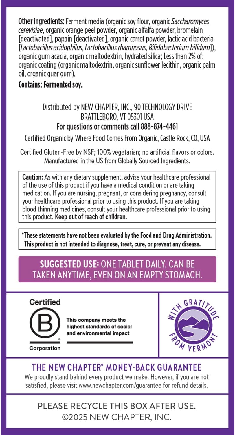New Chapter Every Woman’s One Daily 40+ - Multivitamin for Women - Supports Immune, Bone, Hormone & Cellular Energy Health* - Non-GMO, Gluten Free, Dairy Free, Vegetarian & Kosher - 96 Tablets