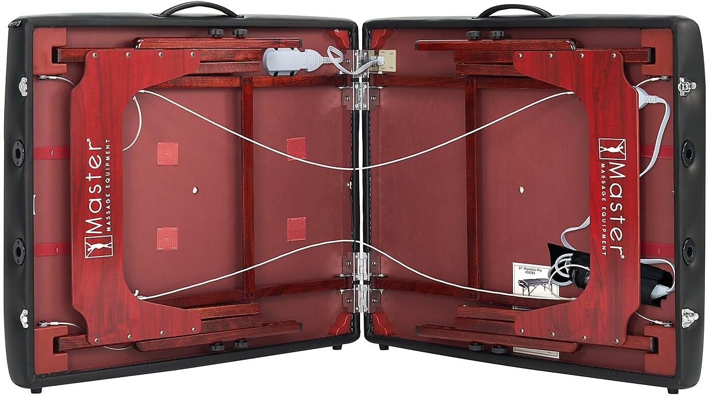 31" Montclair ThermaTop™ Master Massage Portable Massage Table with Memory Foam, Reiki Panels