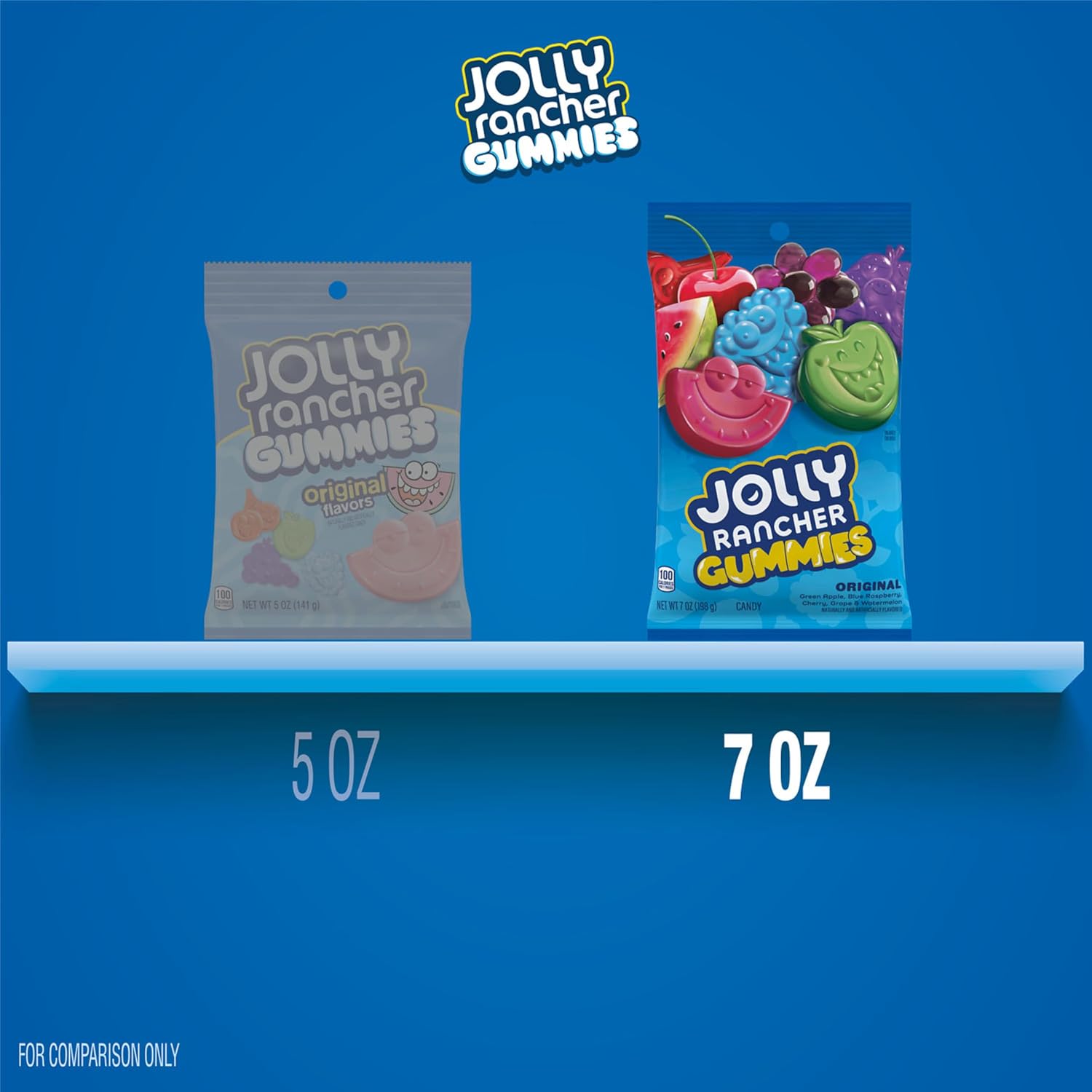 JOLLY RANCHER Gummies Original Fruit Flavored Gummy Candy Box, 3.5 oz