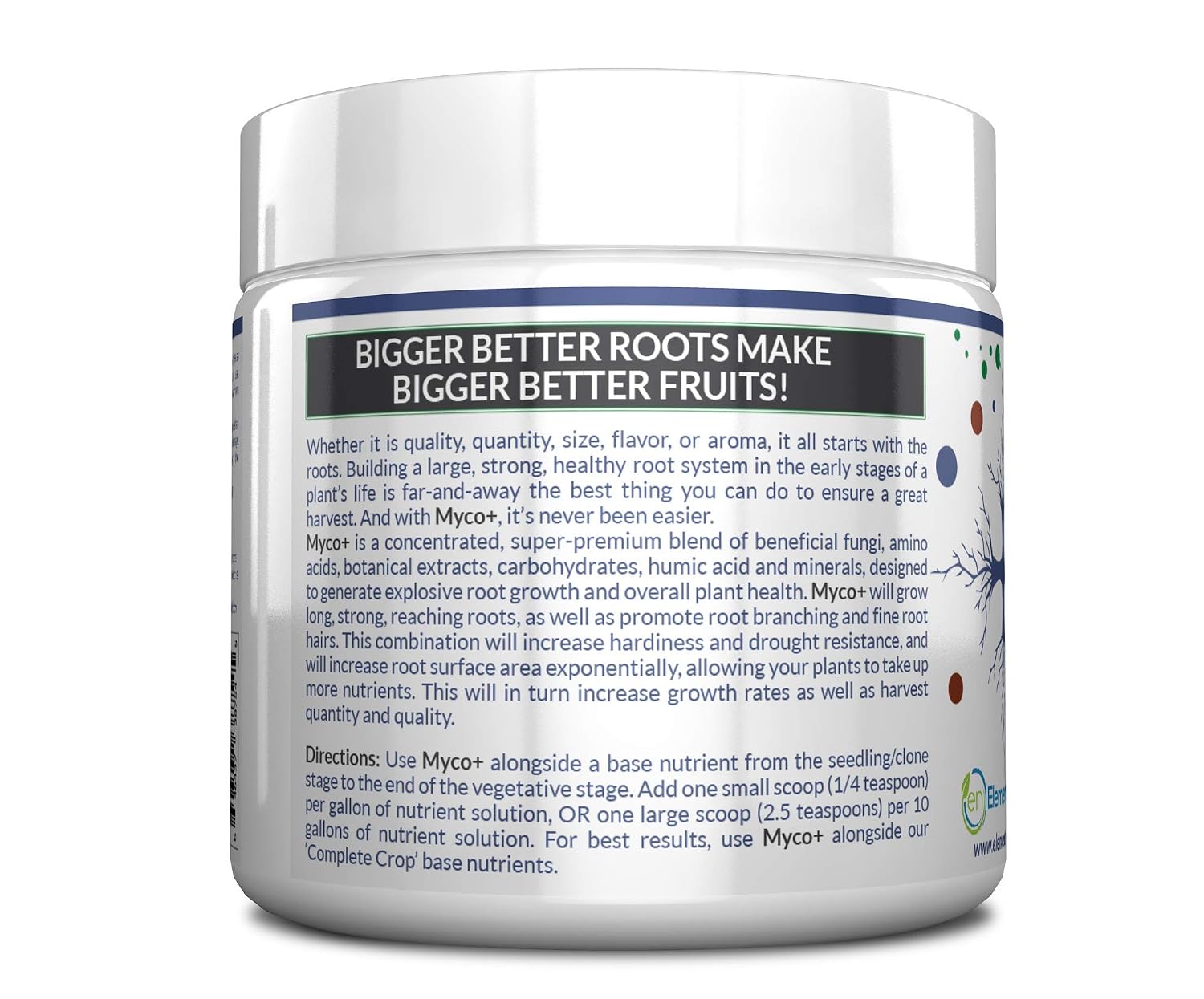 MYCO+ - Mycorrhizae Fungi Powder for Plants and Soil Health, Root Booster for Cuttings, Orchids, Roses, Vegetables
