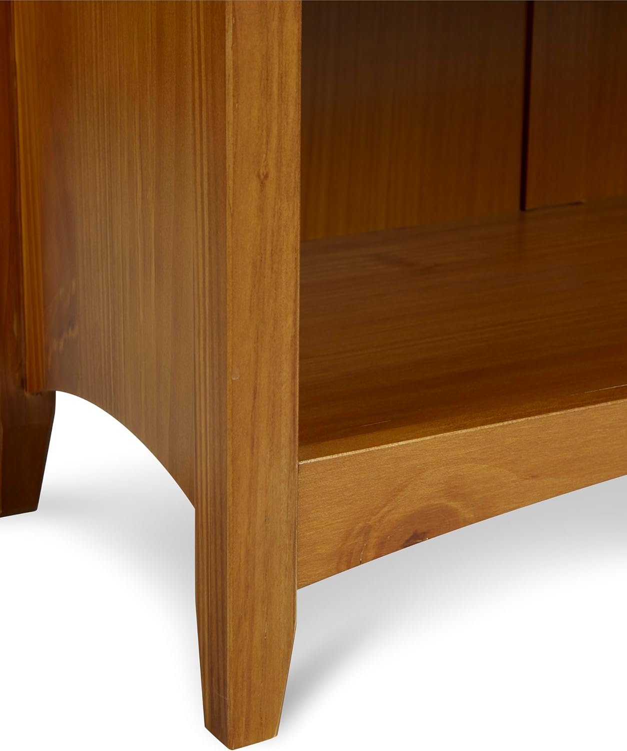 Shaker Style 3 Shelf Bookcase / Solid Wood / 36" High / Adjustable Shelving / Closed Back / Display Bookshelf for Living Room, Bedroom, Home and Office, White