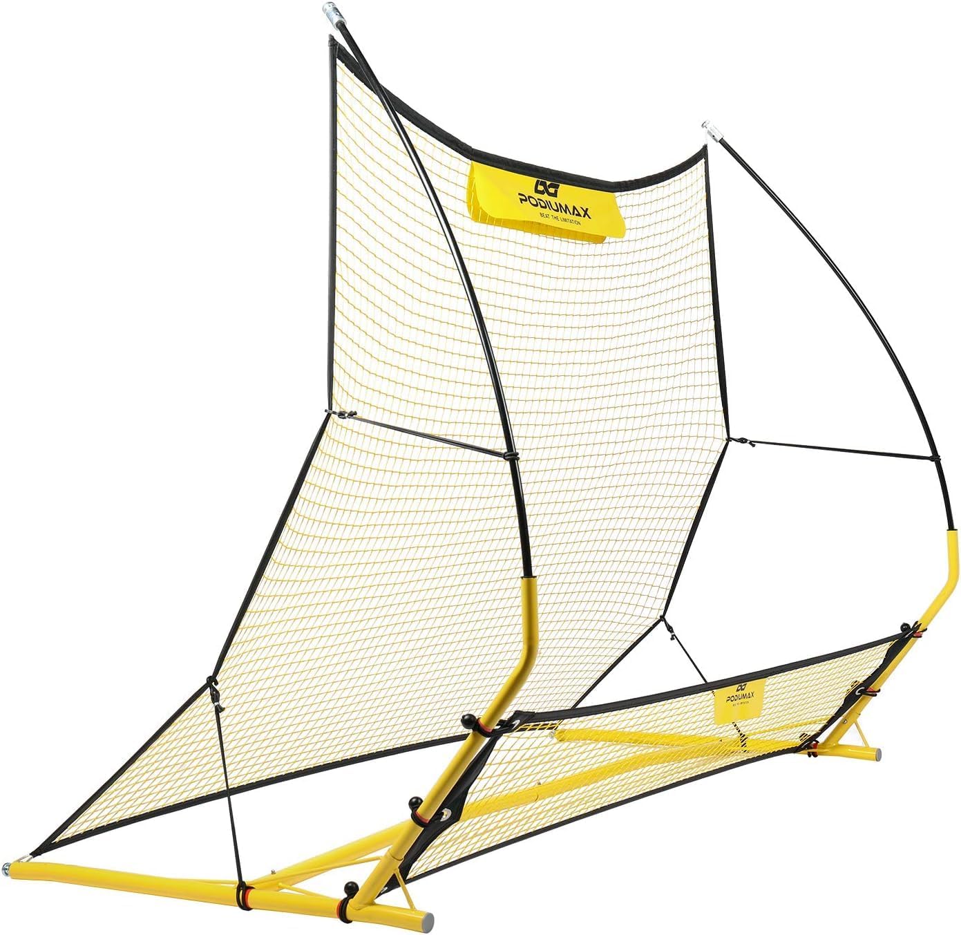 PodiuMax Upgraded Portable Soccer Trainer, 2 in 1 Soccer Rebounder Net