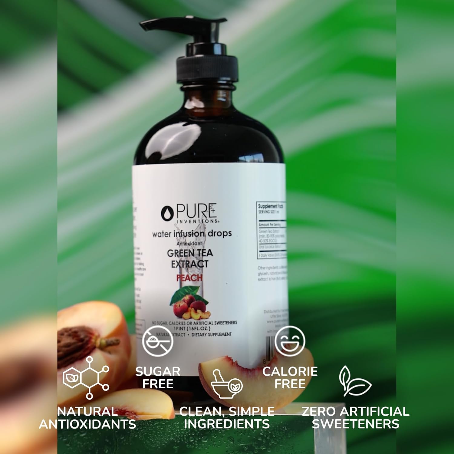 Pure Inventions Water Enhancer Drops - Refreshing and Delicious - Antioxidants, Electrolytes - No Sugar, Calories, or Artificial Sweeteners - Cranberry and Elderberry (60 Servings)