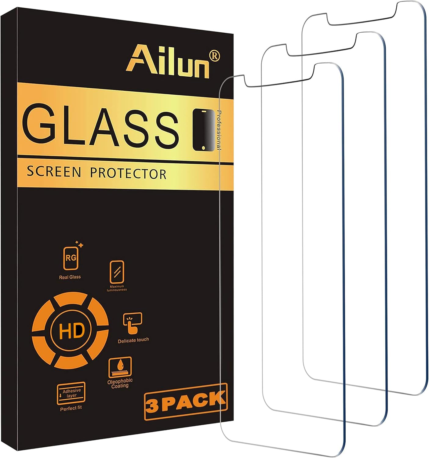 Ailun 3 Pack Screen Protector for iPhone 12 Mini 2020