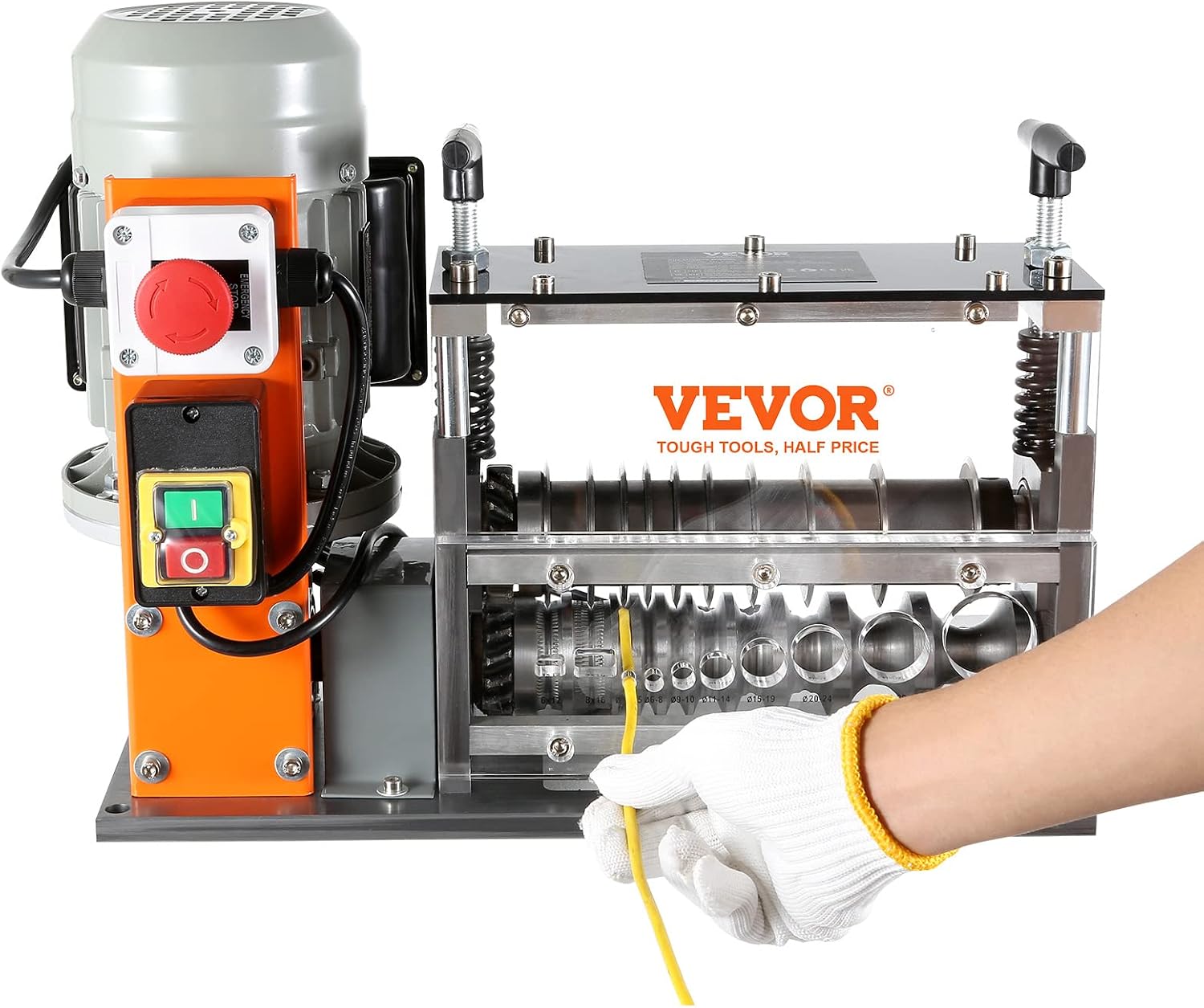 VEVOR Wire Stripping Machine 0.06-1.5 inch, 11 Channels 10 Blades