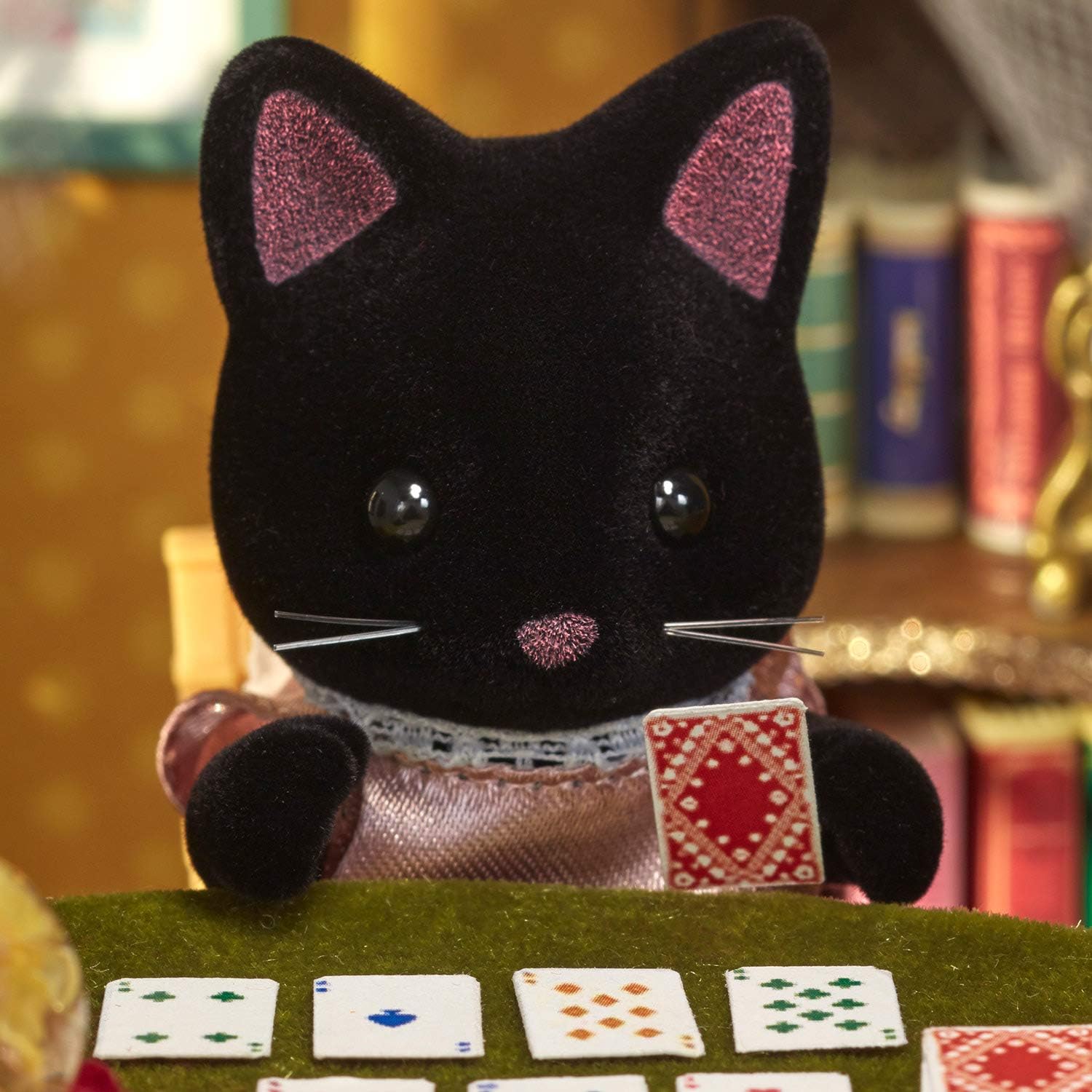 Calico Critters, Sandy Cat Family, Dolls, Dollhouse Figures, Collectible Toys, Premium, 3 inches