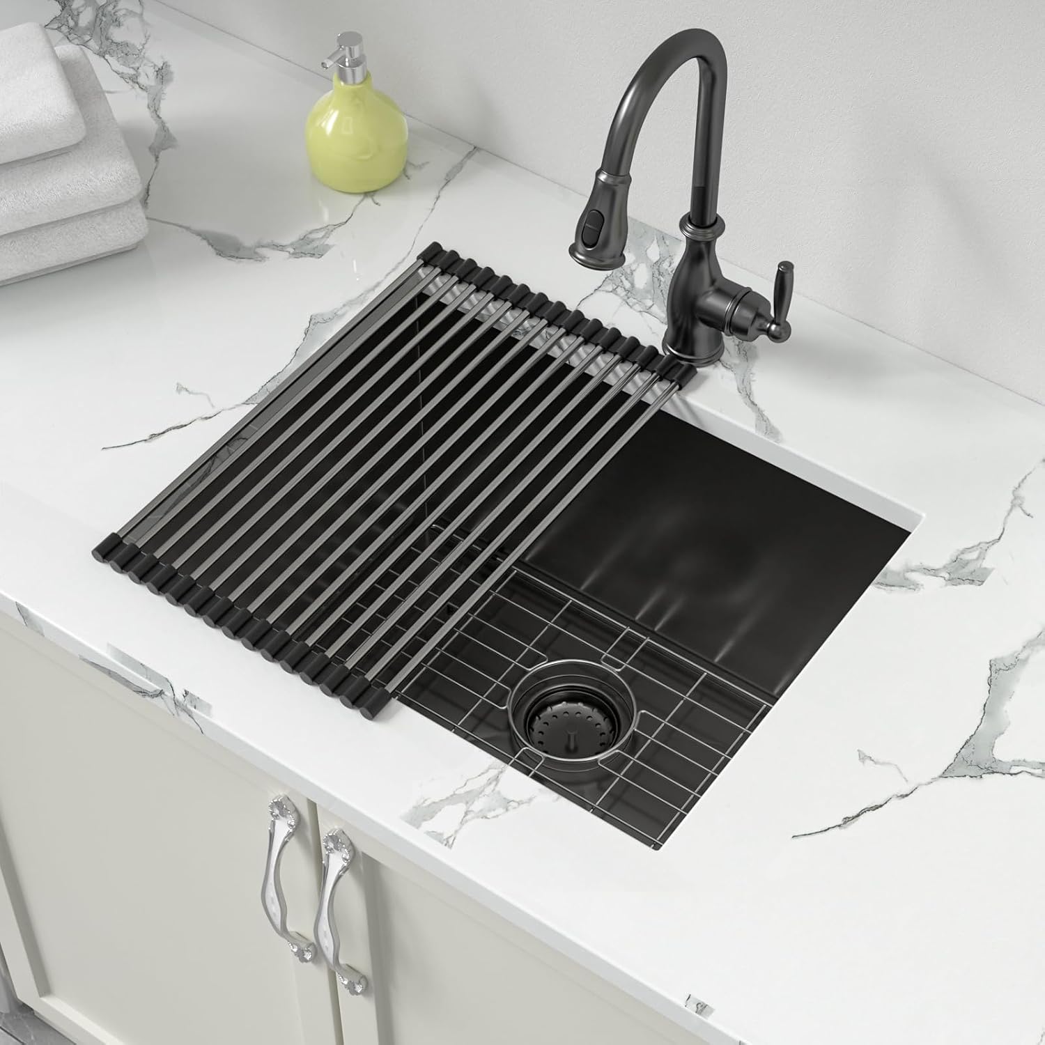 Sarlai 21 Inch Undermount Laundry Sink 21x18x12 Inch Undermount Laundry Utility Sink Deep Single Bowl 16 Gauge Stainless Steel Laundry Tub Sinks