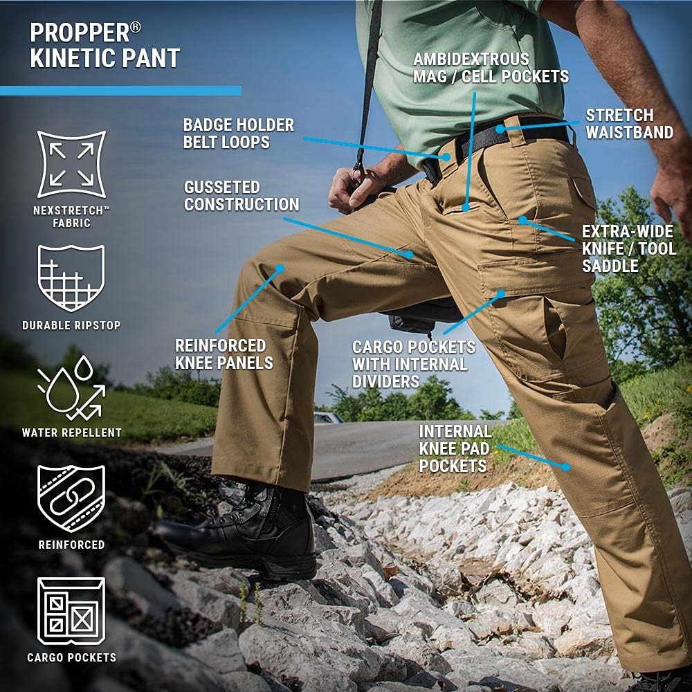 Propper Men's Kinetic Tactical Pant | Performance Cargo Pants, Work Pants for Law Enforcement
