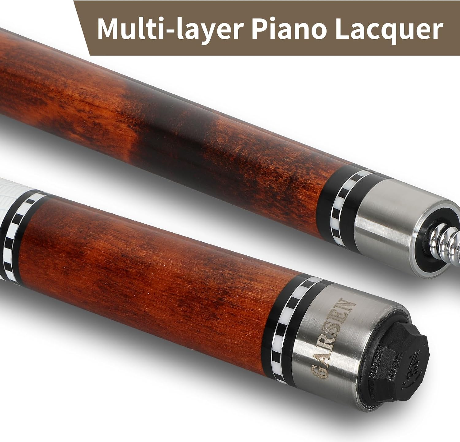 GARSEN Billiard Canada 6A Maple Pool Cue Stick 58 inch House Bar Pool Stick | Free replacement within 2 years,Piano Baking Paint Process,18 oz 19 oz 20 oz 21 oz Available，Several Colors,13mm Cue Tip