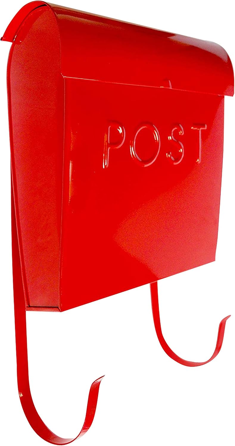 NACH Mailboxes for Outside Wall Mount, 12 x 11.2 x 4.5 inch, Black Mailbox, Waterproof Mailbox with Outdoor Newspaper Holder - The Euro Mailbox