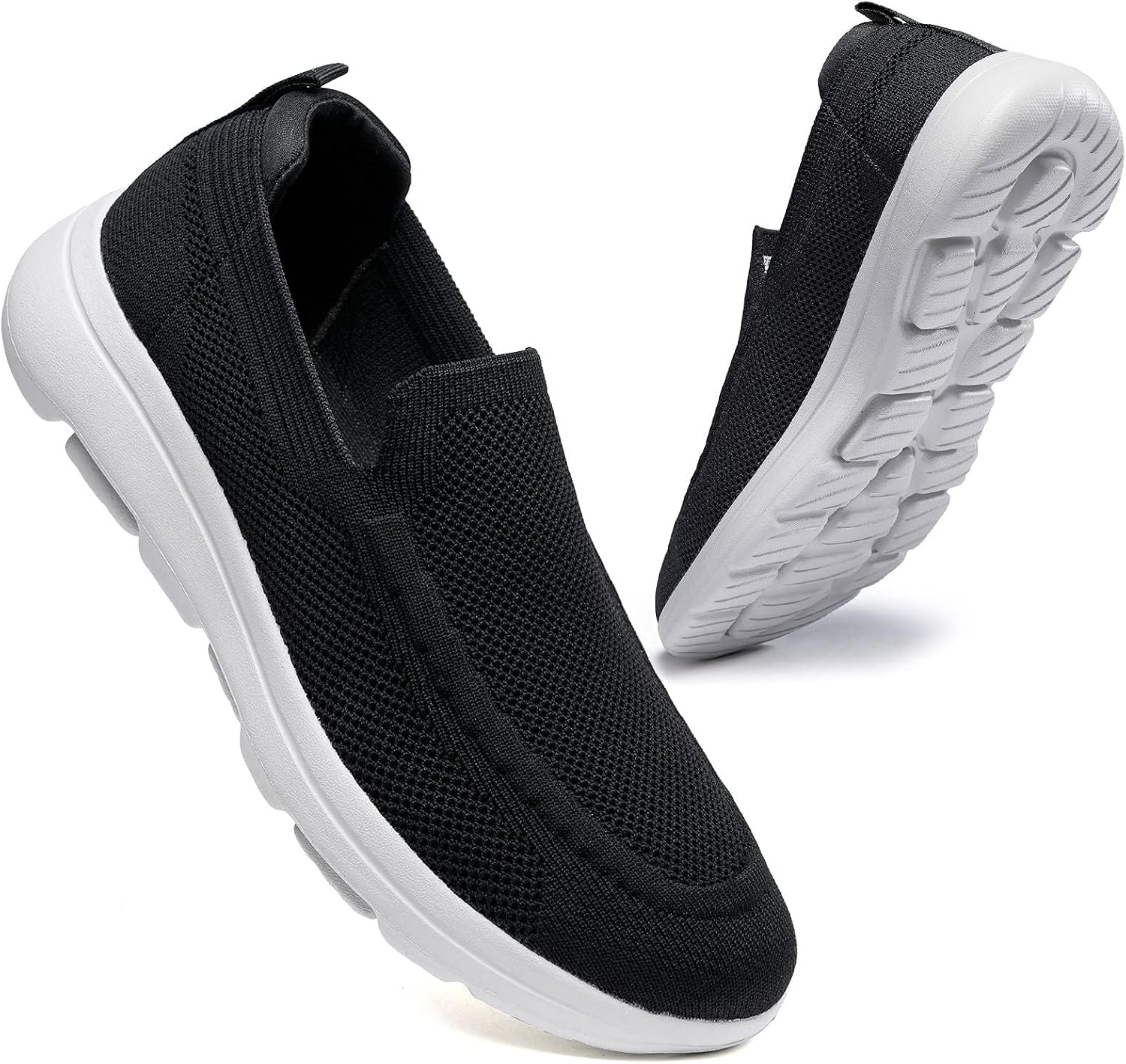 konhill Mens Slip On Shoes Lightweight Walking Shoes Anti Slip
