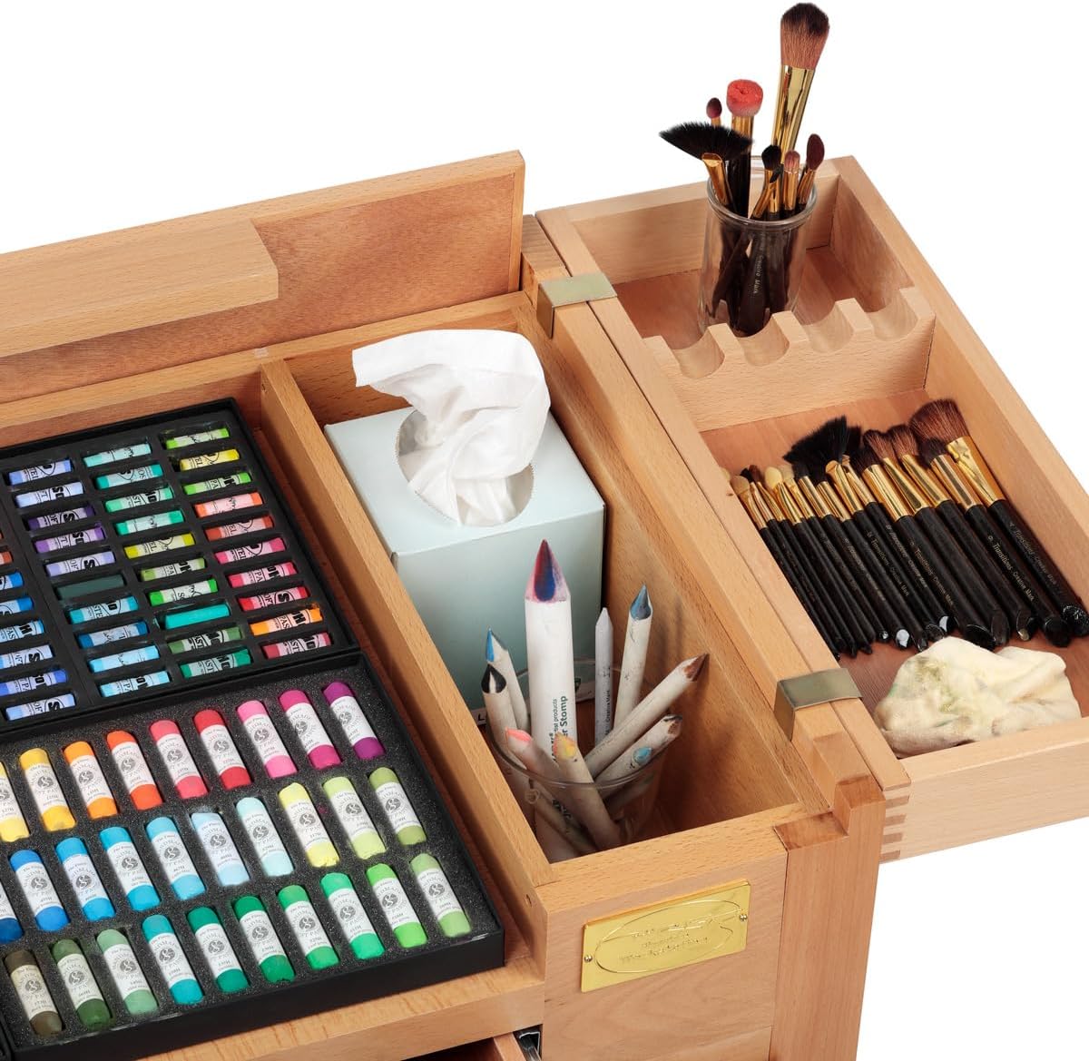 Creative Mark Todd Reifers Signature Artist Workstation - Crafting Table with Storage Cabinet