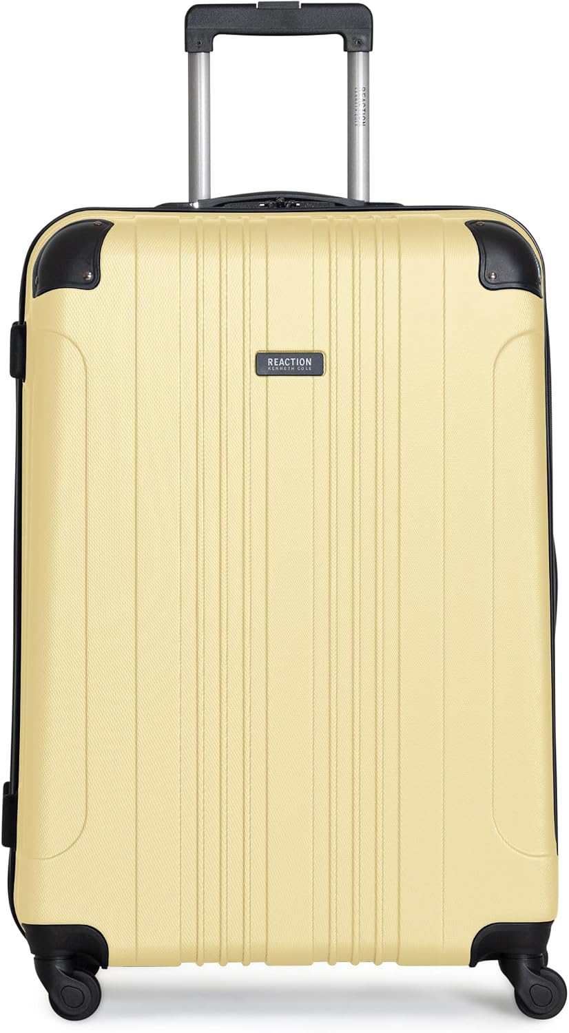 Kenneth Cole REACTION Out of Bounds Lightweight Hardshell 4-Wheel Spinner Luggage, Teal, 20-Inch Carry On