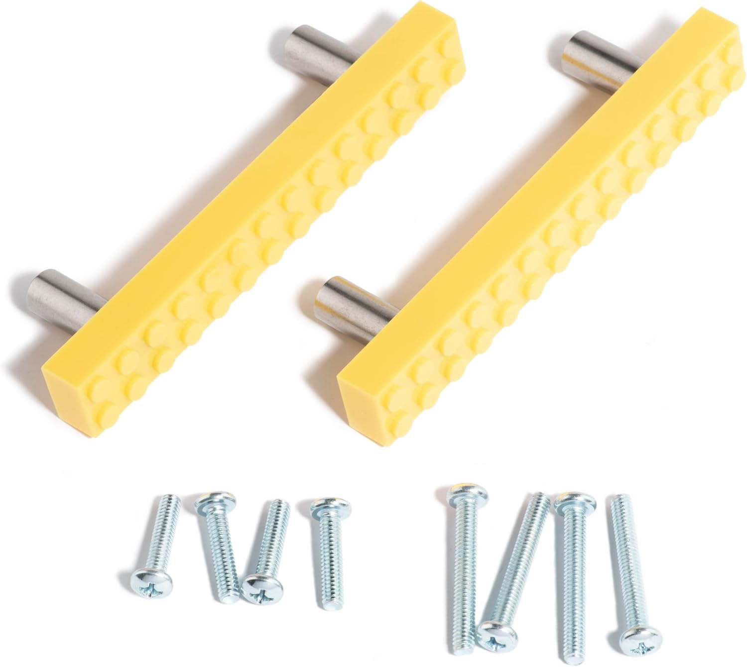 Set of 2 Build-On Brick Drawer Pulls (Green)