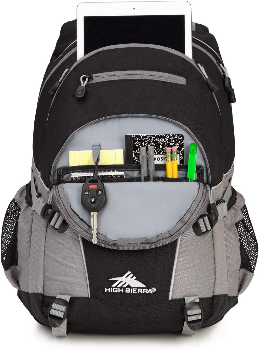 High Sierra Loop Backpack, Travel, or Work Bookbag with tablet sleeve, One Size, Urban Camo