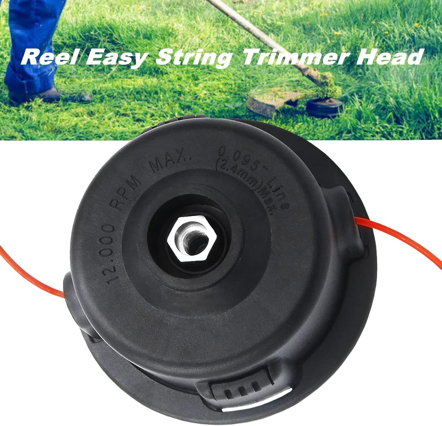 Kimsion 308923014 Reel Easy String Trimmer Head for Toro 51954, 51974, 51955, 51975 Straight & Curved Shaft Gas Trimmers