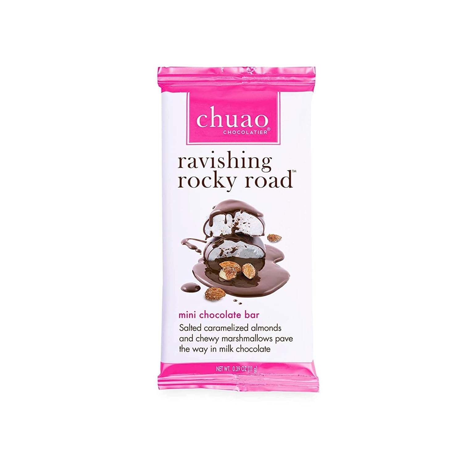 Chuao Chocolatier Salted Chocolate Crunch Dark Chocolate Mini Gourmet Chocolate Bar, 24-Ct. (0.39 oz. each)