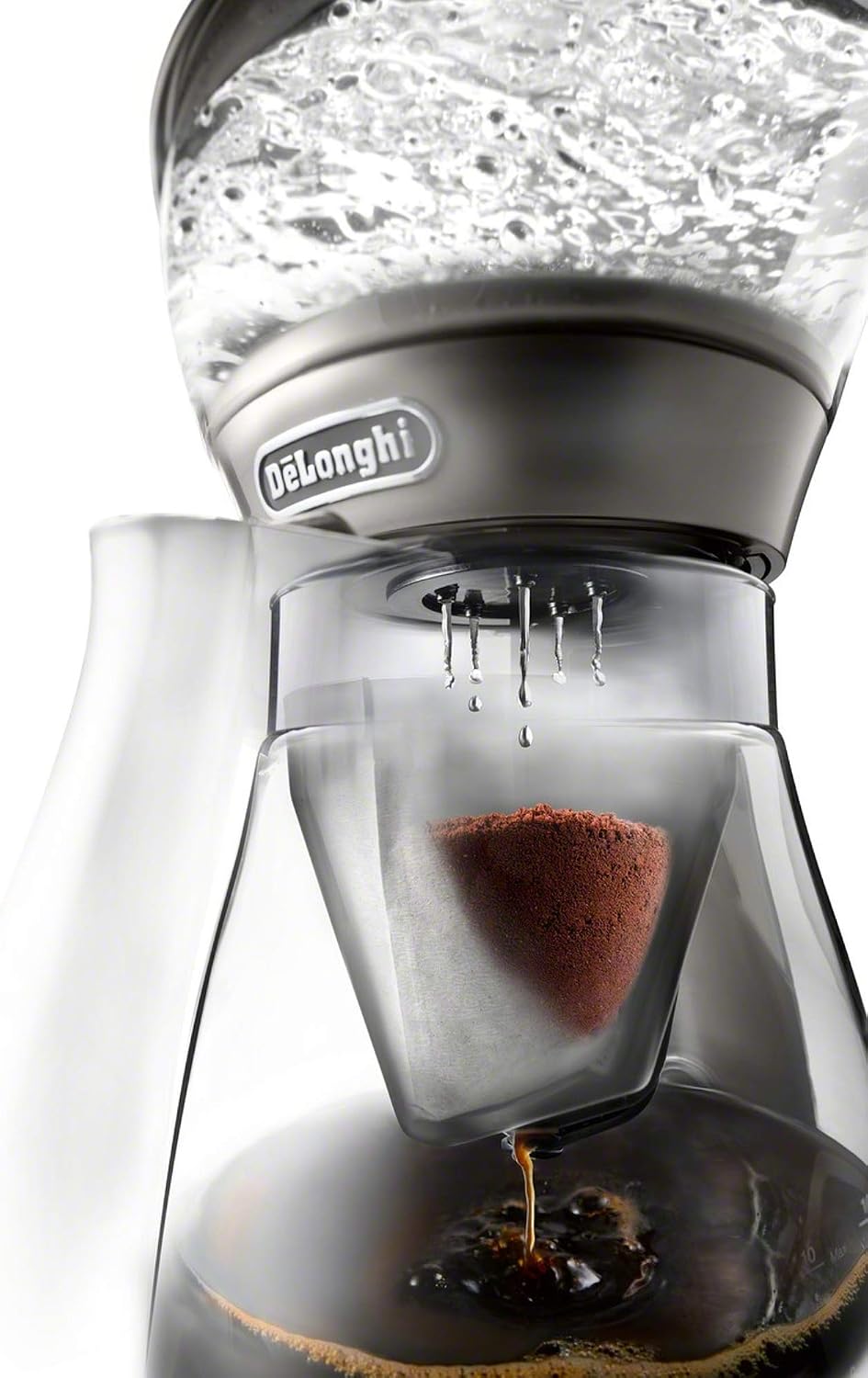 De'Longhi 3-in-1 Specialty Coffee Brewer, IcedCoffee Maker (Bold Cold Brew), Gourmet Pour Over, Premium Drip, SCA GoldenCup Certified, Glass Carafe