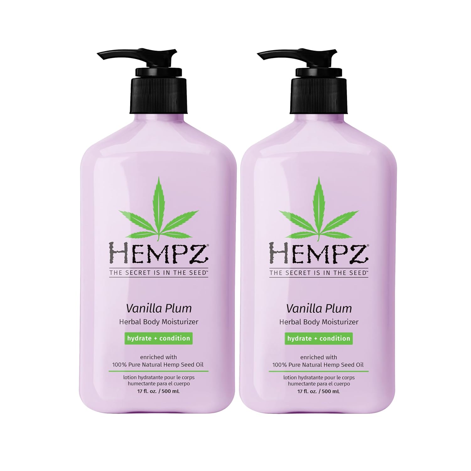 HEMPZ Body Lotion - Sweet Pineapple and Honey Melon - Daily Moisturizing Cream - 17oz