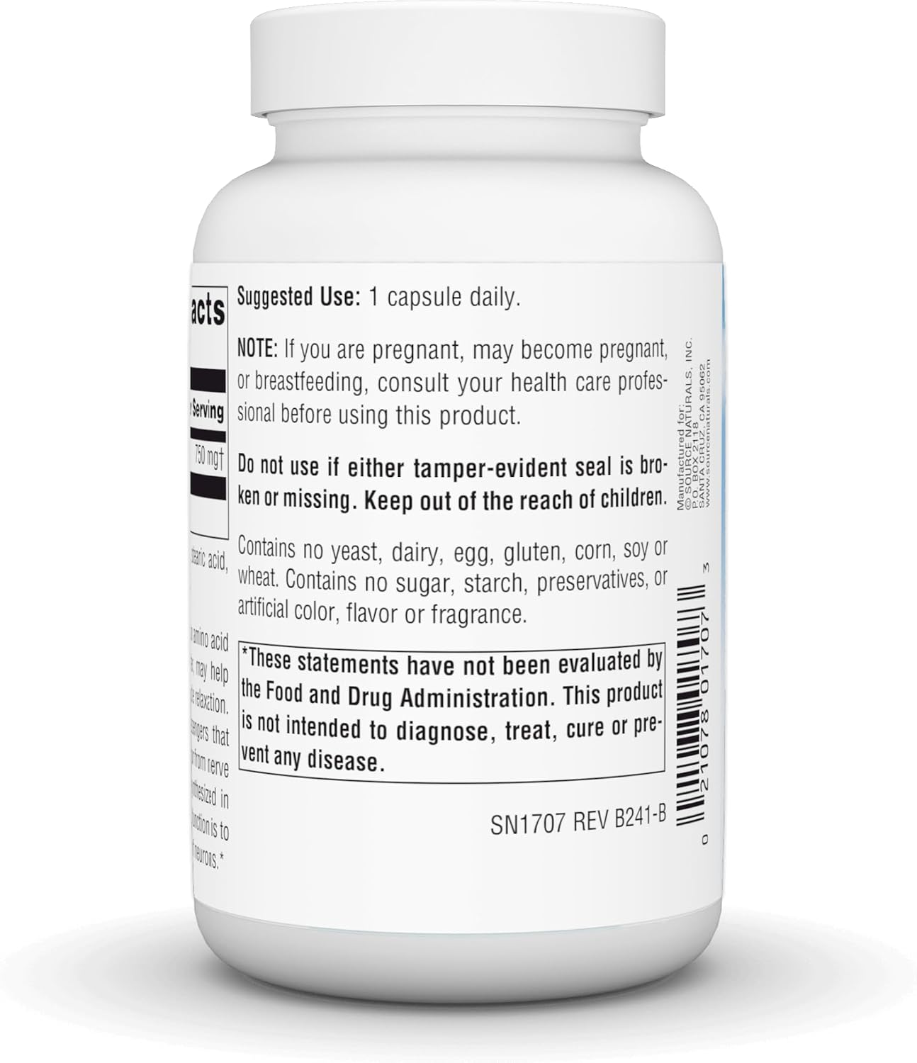 Source Naturals Serene Science GABA, for a Calm Mind, 750mg - 45 Capsules