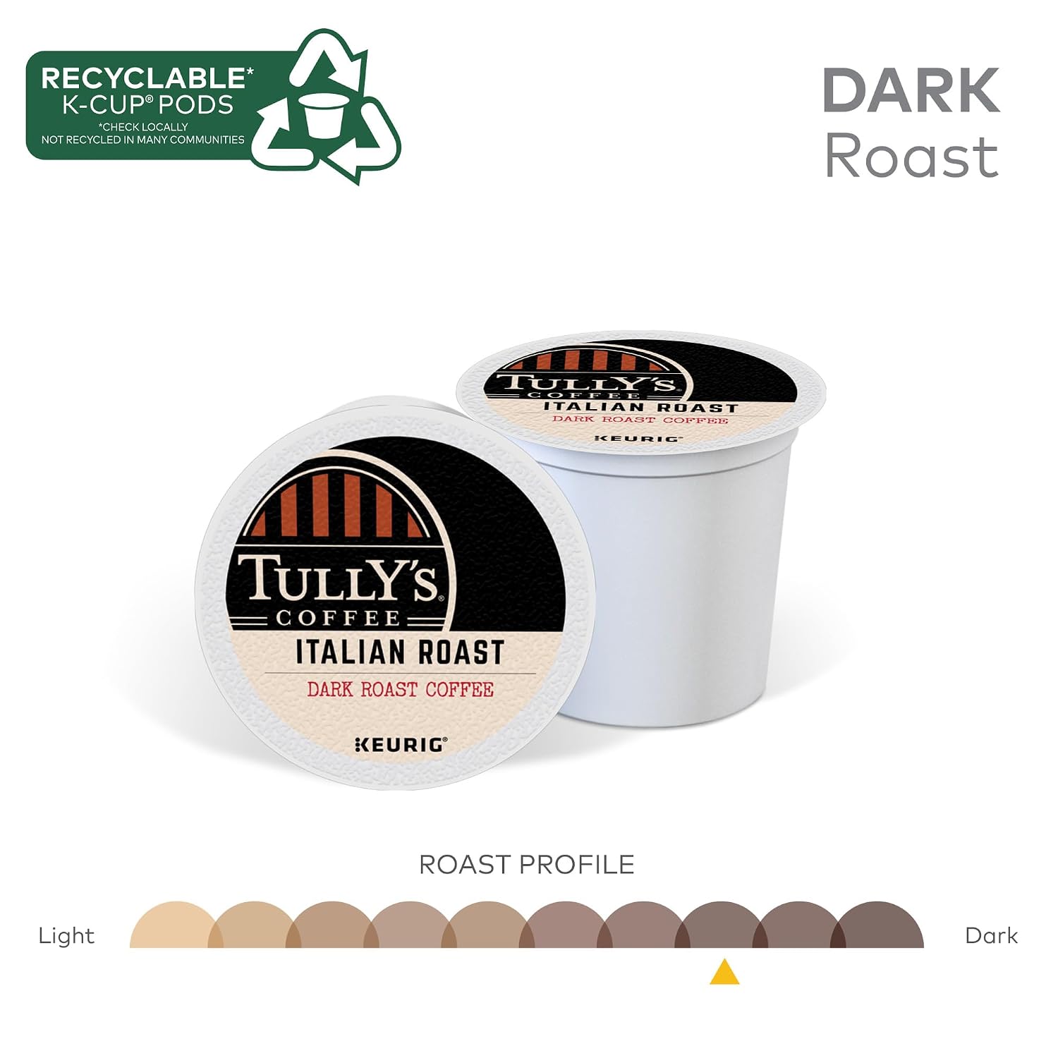 Tully's Coffee Hawaiian Blend Keurig Single-Serve K-Cup Pods, Medium Roast Coffee, 96 Count