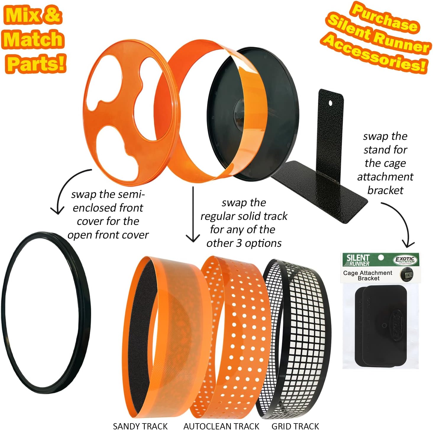 Sandy Track - for Green Silent Runner 12" Wide - Textured Nail Trimming Track for Pet Exercise Wheel (Green 12" Wide)