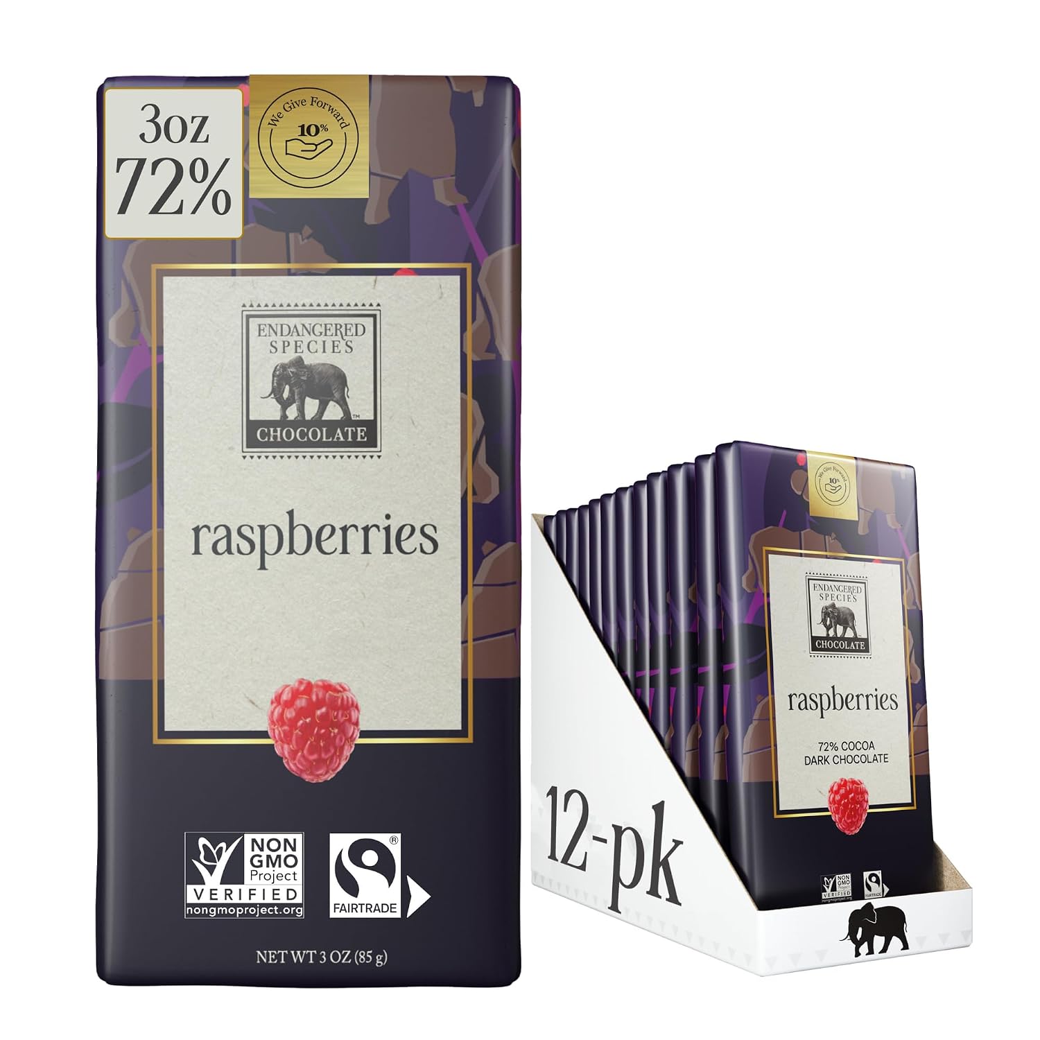 Dark Chocolate with Caramel & Sea Salt (60% cocoa) | Rich 60% dark chocolate with caramel and sea salt for a perfect balance of sweet, salty, and bold cocoa.