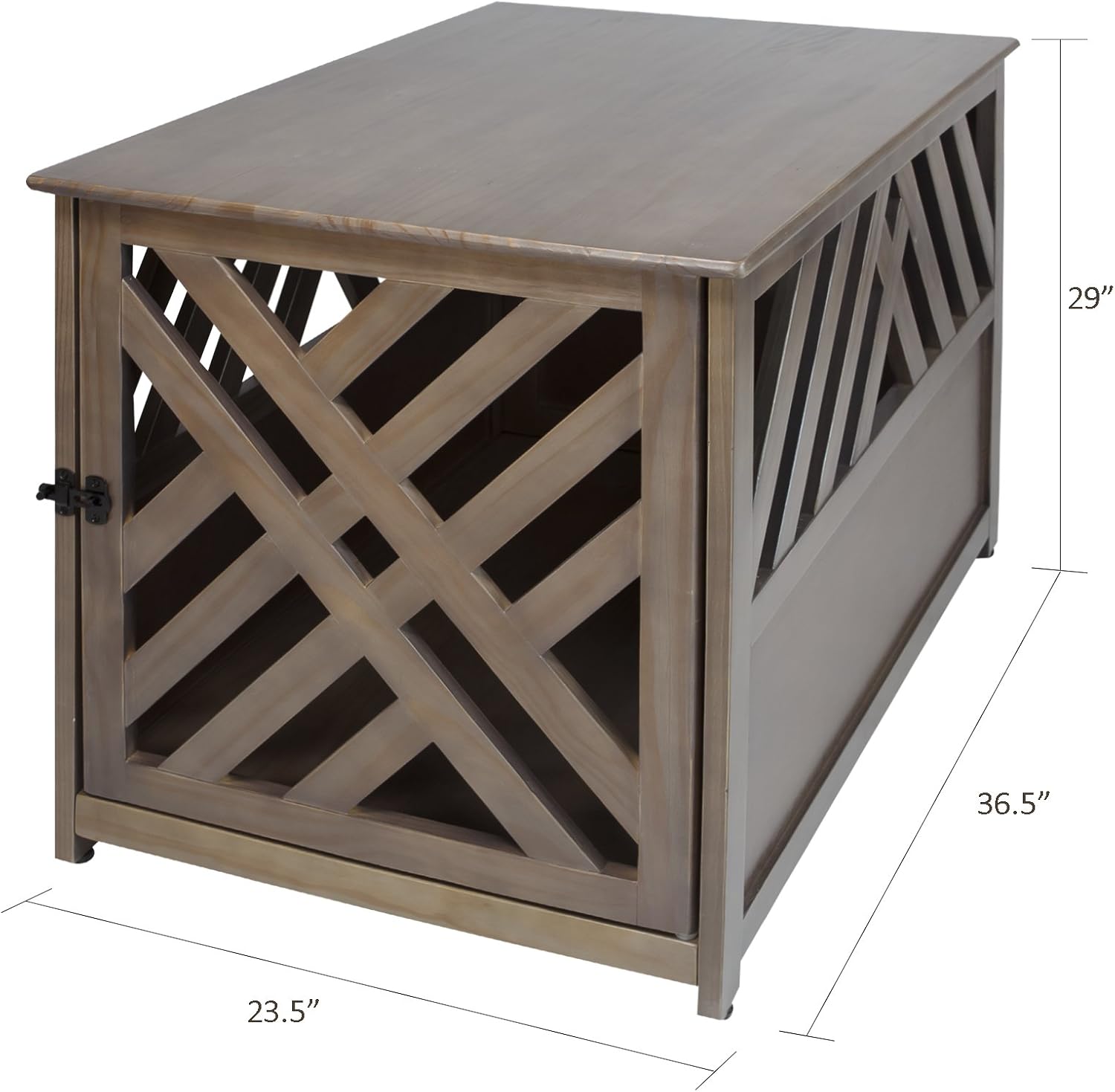 Casual Home Wooden Small Pet Crate, End Table, Espresso,19.5"W x 22.5"D x 22.5"H