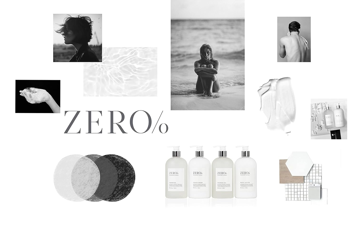 Gilchrist & Soames Zero% Unisex Shower Gel and Body Wash - 15.5oz - Light and fresh, Gently Cleansing, Zero Parabens, Sulfates, and Phthalates
