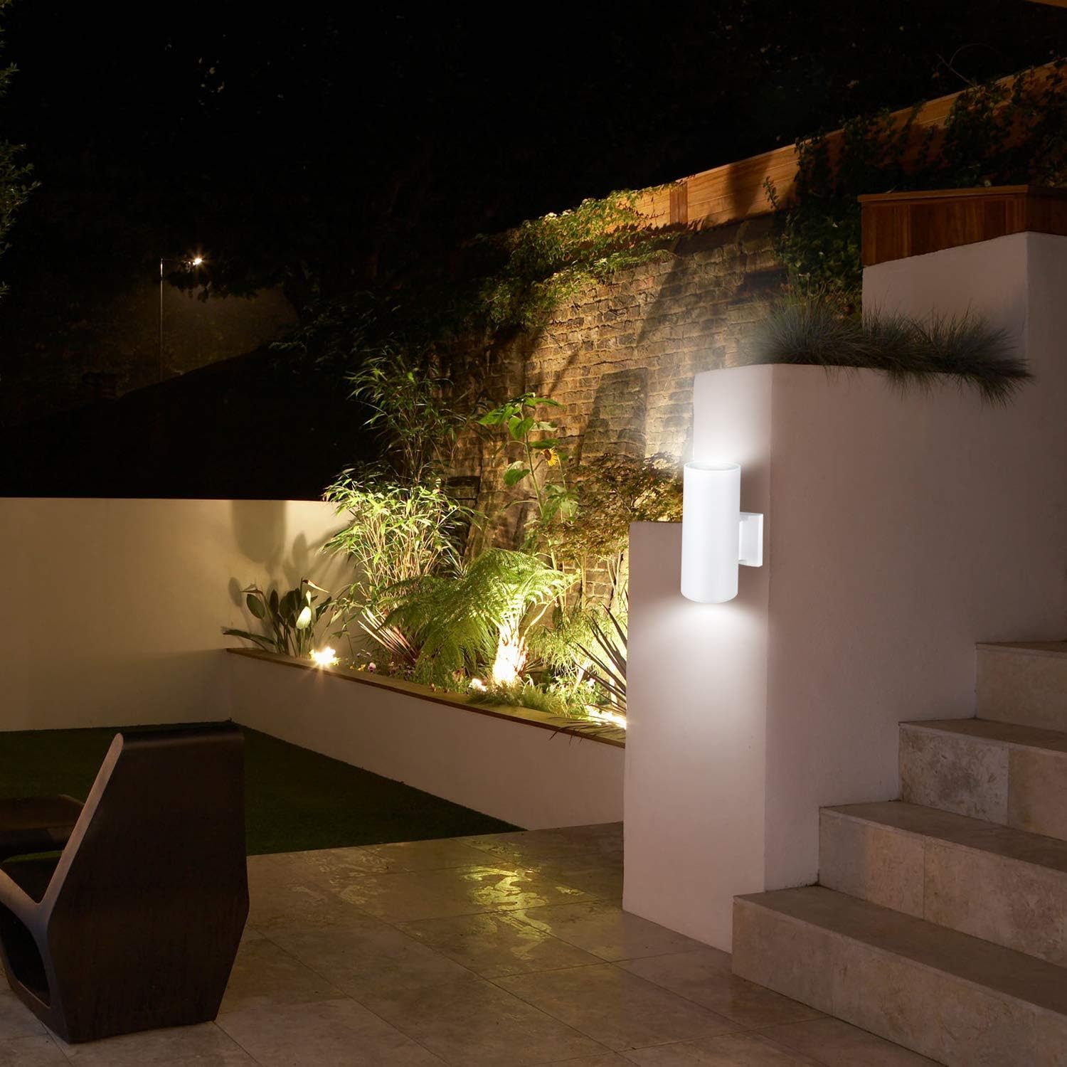Dusk to Dawn Outdoor Wall Sconce, Waterproof Exterior Light Fixture
