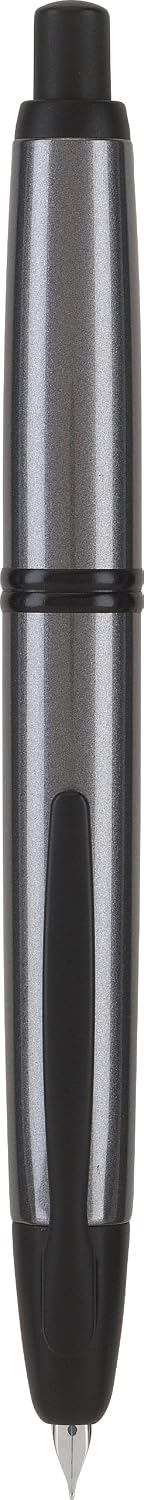 PILOT Vanishing Point Collection Refillable & Retractable Fountain Pen, Matte Black Barrel, Blue Ink, Fine Nib (60580)