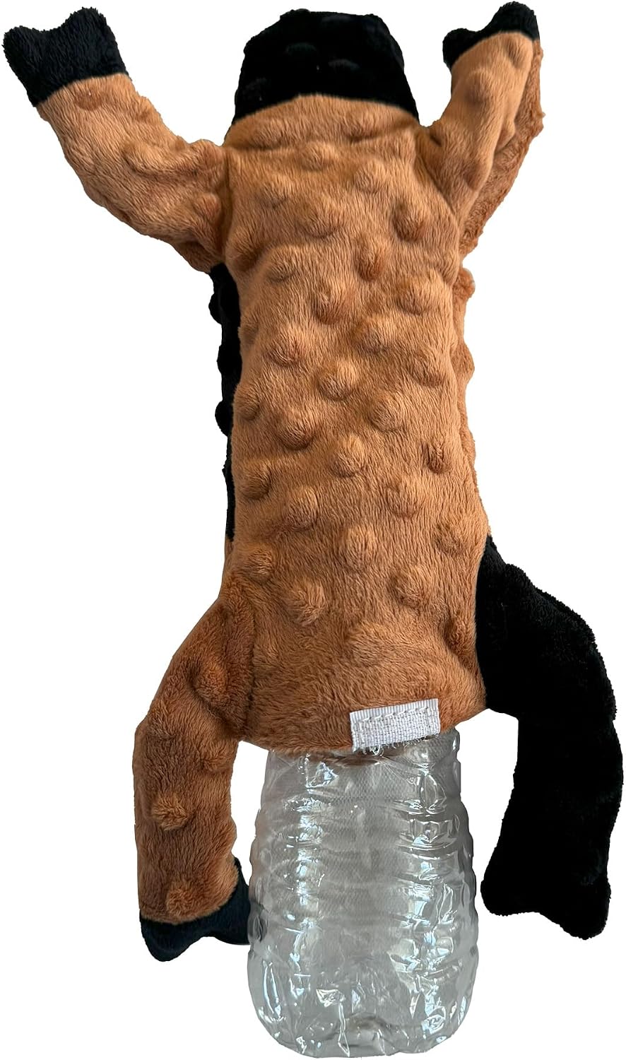 SPOT Skinneeez Extreme Stuffers Frog - Stuffing Free Dog Toy With Squeaker & Rip Stop Mesh Lining for Durability - Insert Plastic Bottle for Extra Crunch, For Small to Medium Puppies & Dogs - 14in