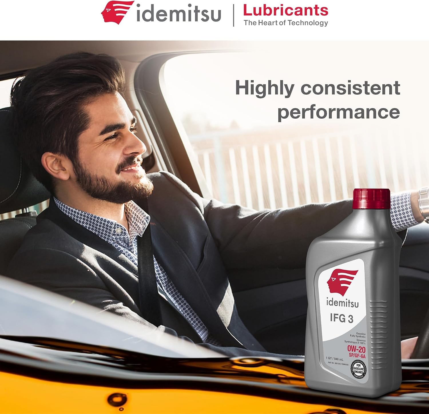 Idemitsu Full Synthetic 0W-20 Engine Oil SP/GF-6-1QT