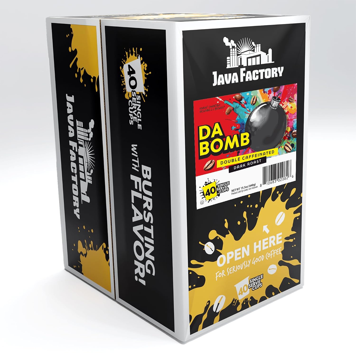 Java Factory Coffee Pods Compatible with K Cup Brewers Including 2.0, Assorted Variety Pack, 80 Count
